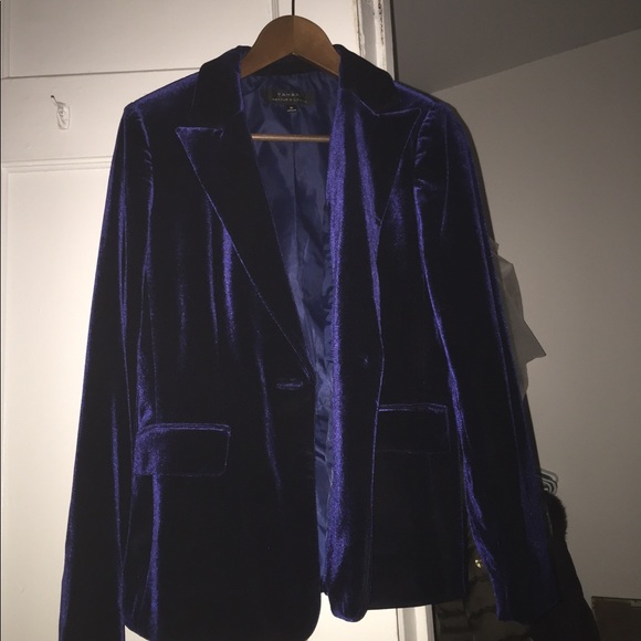 Coats | Tahari Asl Velvet Blazer Jacket 